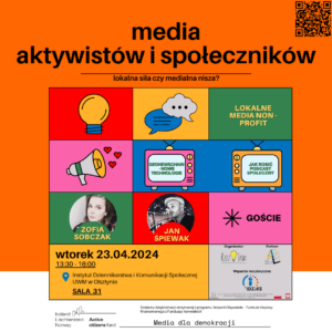 Read more about the article Media aktywistów i społeczników – lokalna siła czy medialna nisza? Zapraszamy na spotkanie