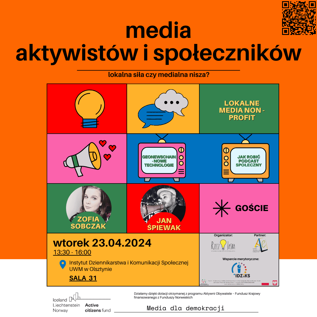 You are currently viewing Media aktywistów i społeczników – lokalna siła czy medialna nisza? Zapraszamy na spotkanie